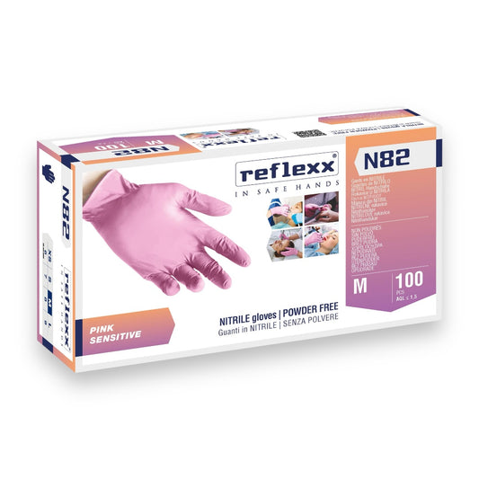 Powder Free Pink Nitrile Gloves